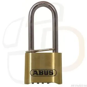 Abus 180IB 50mm Long Shackle Combination Brass Padlock