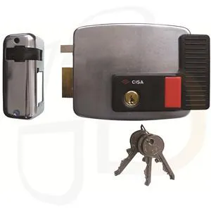 Cisa 11931 Electric Nightlatch Rim Lock With Hold Back for Doors and Gates