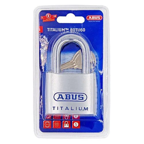 Abus 80TI Titalium 60mm Open shackle Padlock