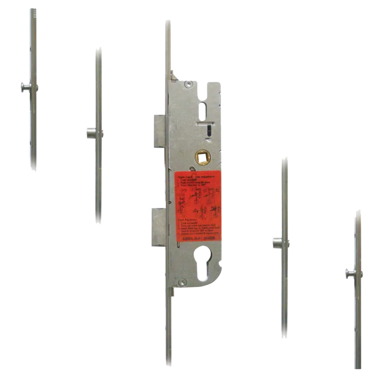 GU Secury Europa Lever Operated Latch & Deadbolt Split Spindle - 2 Roller & 2 Mushrooms