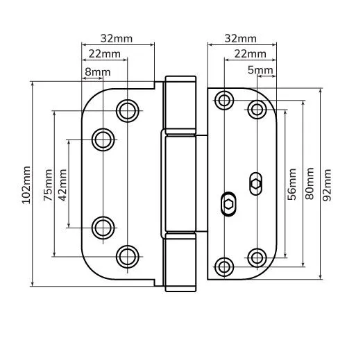 Maco Composite Door Hinge