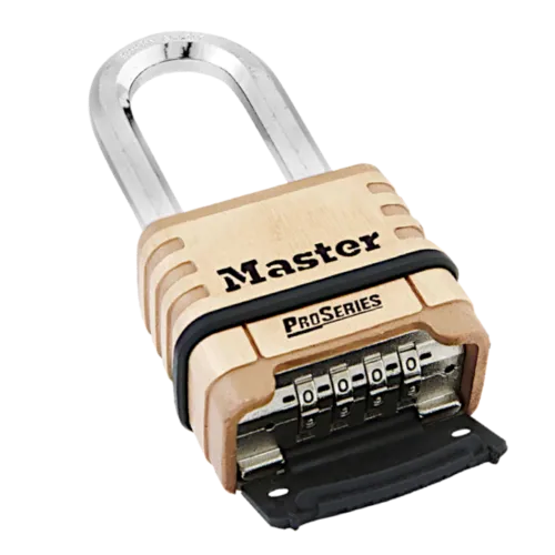 MASTER LOCK ProSeries 1175DLH Combination Padlock Long Shackle 57mm Brass Body