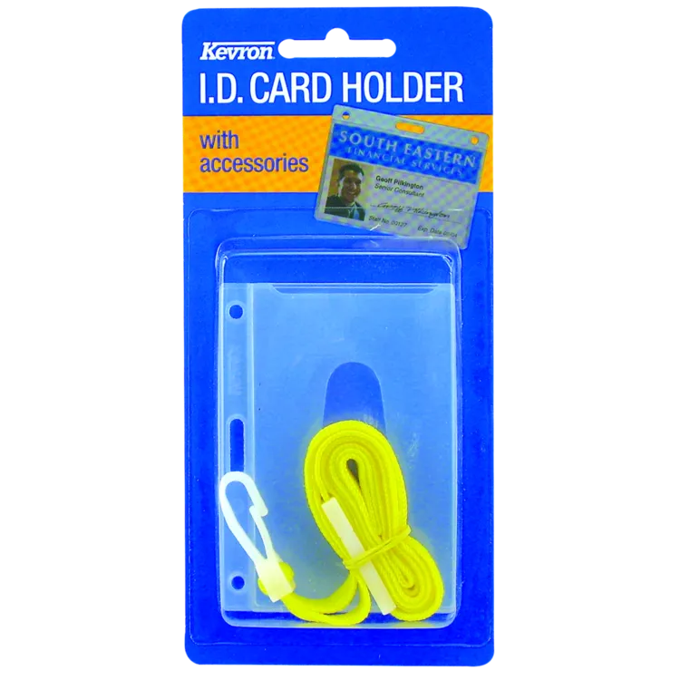 KEVRON ID1013 LA Clear Card Holder with Lanyard