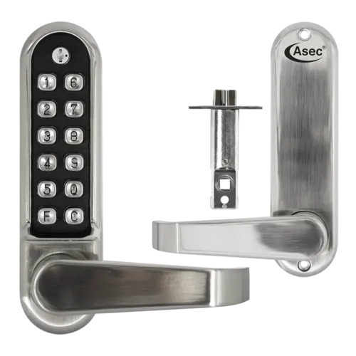 ASEC AS4300 Series Lever Operated Easy Code Change Digital Lock With Optional Free Passage & 60mm Latch