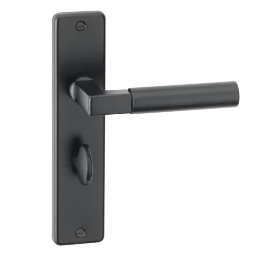 ASEC URBAN San Diego Bathroom Lever on Plate Door Furniture Ebony