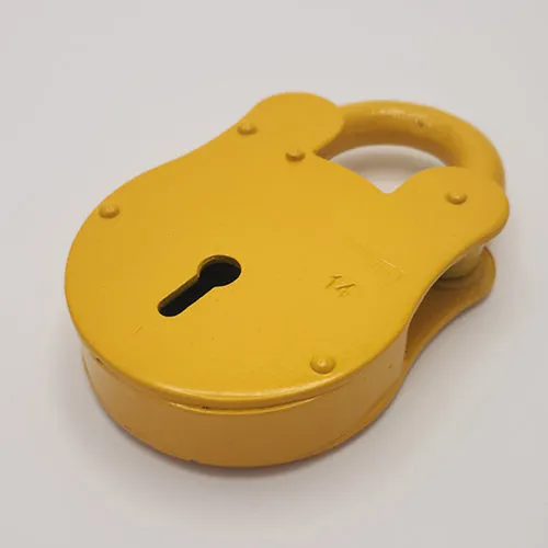 TSS Fire Brigade FB14 Open Shackle Yellow Padlock