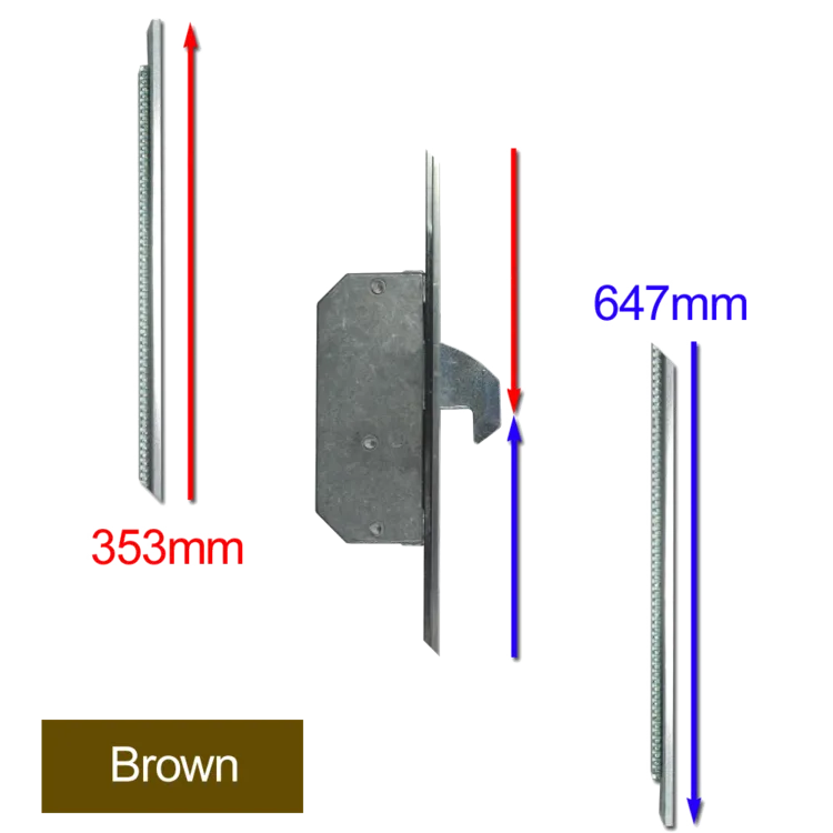 ASEC Modular Repair Lock Locking Point Extensions (Timber Door) - 2 Hook