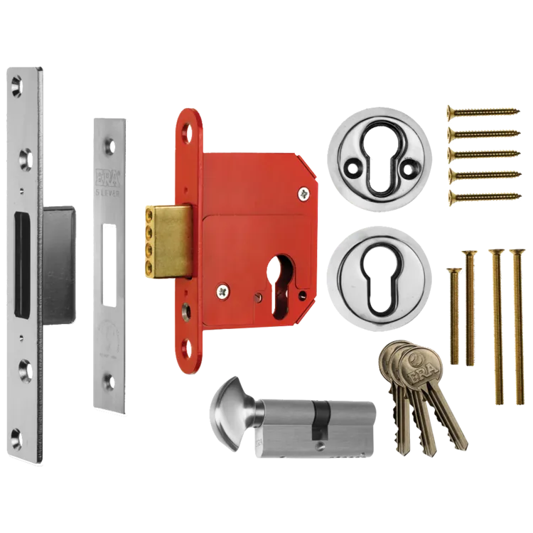 ERA 333 Fortress BS Euro Key & Turn Deadlock With Cylinder