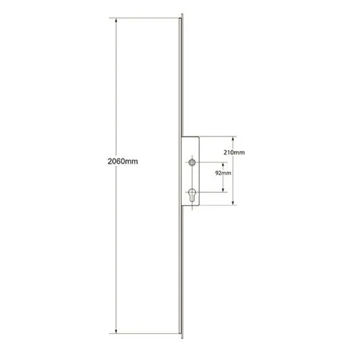 ERA 2 Large Hook Split Spindle Latch & Deadbolt With 20mm Radius Faceplate