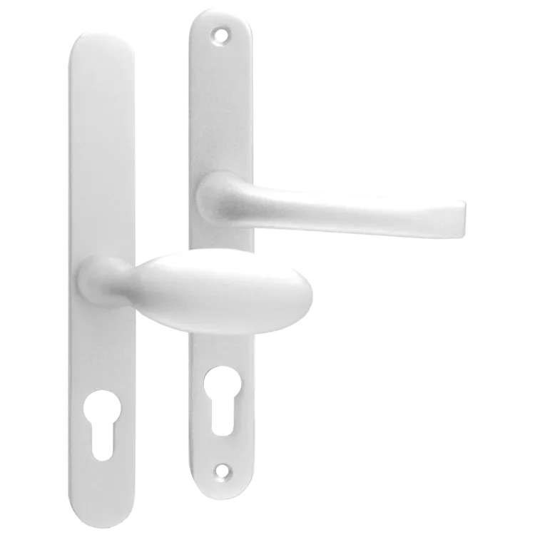 MILA Prolinea 92/62 Offset Lever/Pad UPVC Furniture - 240mm Backplate