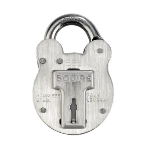 SQUIRE 555 Stainless Steel Old English Marine Padlock