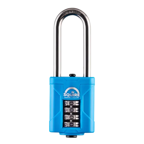 SQUIRE CP40S & CP50S All-Weather Long Shackle Combination Padlock