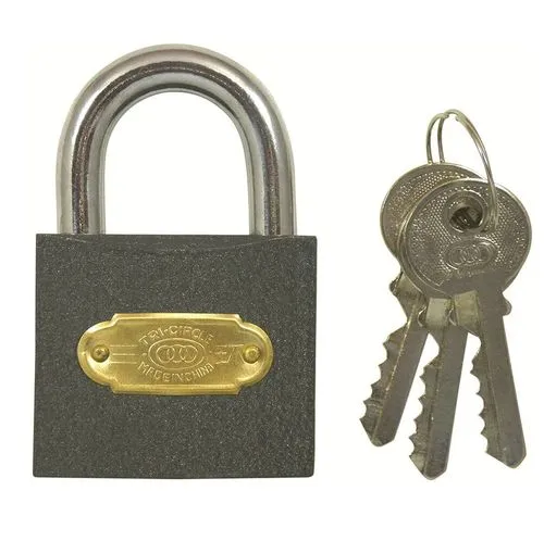 Tri Circle 50mm Iron Padlock - Open Shackle