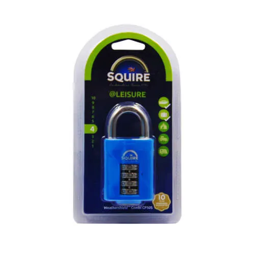 Squire CP50 Marine 50mm Open Shackle Combination Padlock