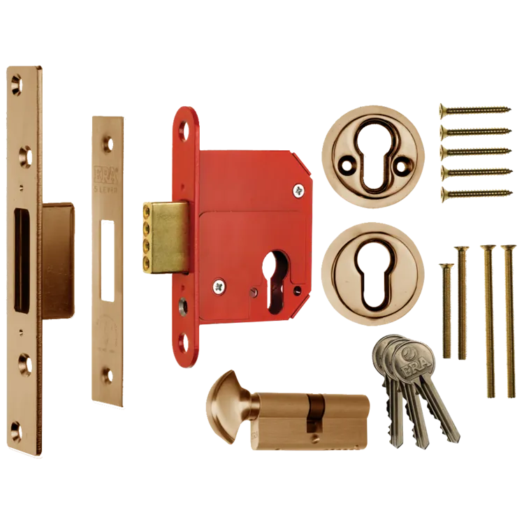 ERA 333 Fortress BS Euro Key & Turn Deadlock With Cylinder