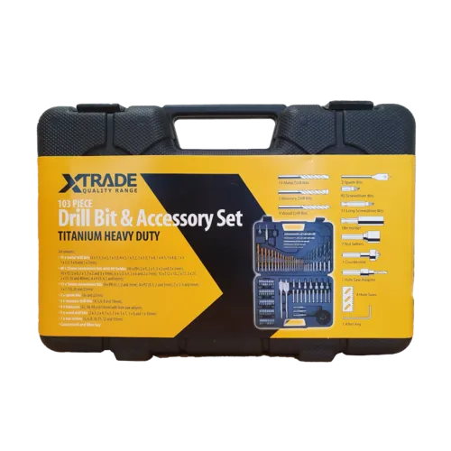 XTRADE 103 Piece Drill Bit and Accessories Set